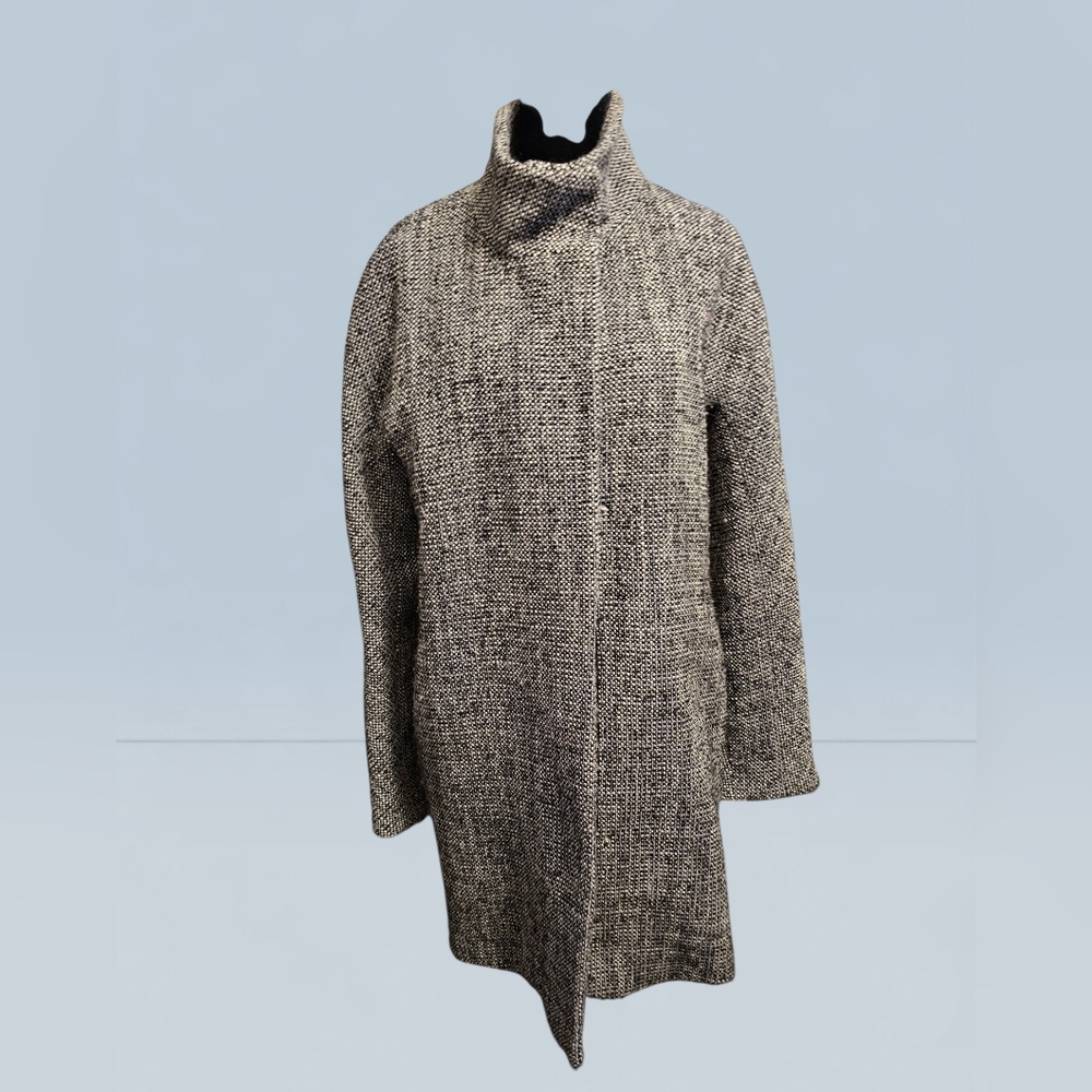 Express Black and Gray Tweed Coat Size Medium